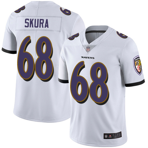 Baltimore Ravens Limited White Men Matt Skura Road Jersey NFL Football 68 Vapor Untouchable